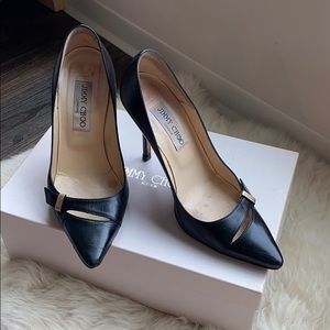 JIMMY CHOO BLACK PUMP Sz 36.5